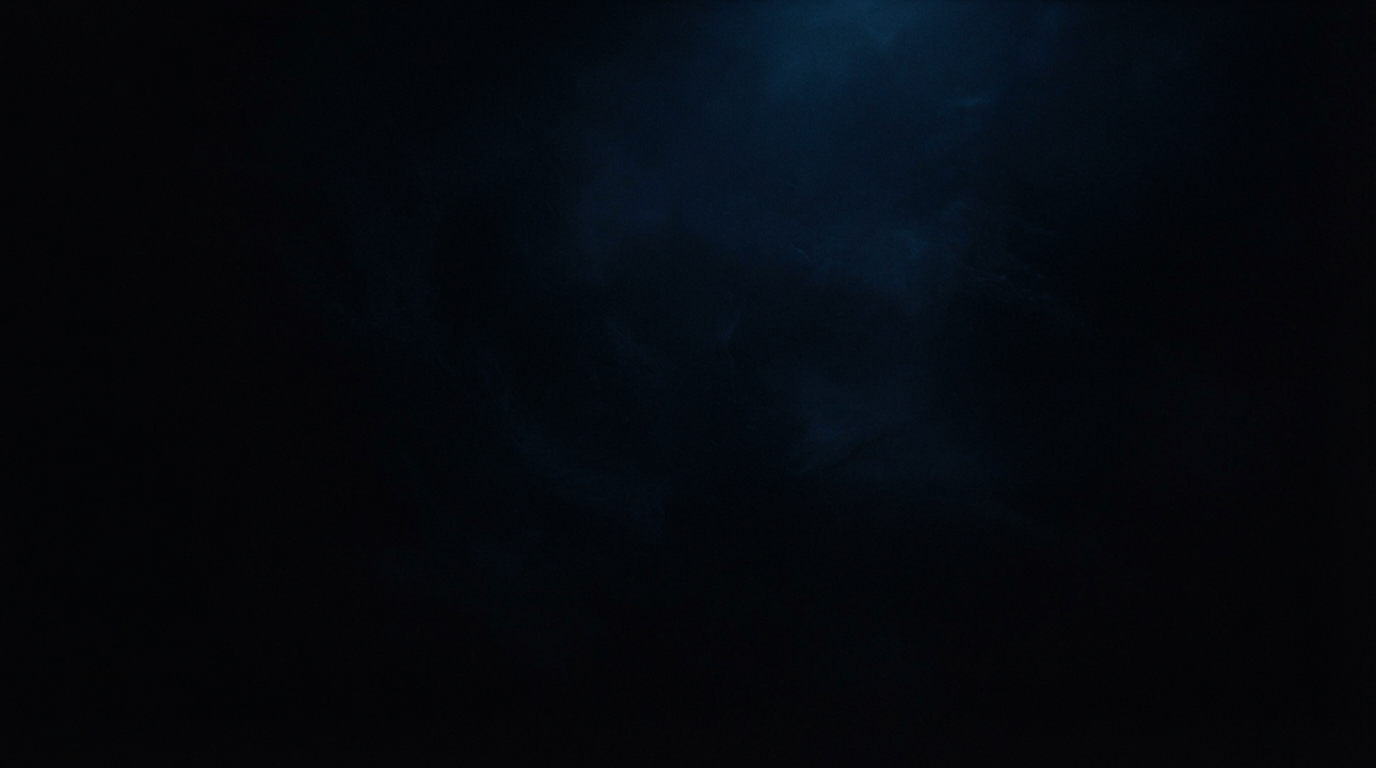 Close-up of a pitch-black, infinite abyss, subtle textures of deep space, cinematic lighting with faint, cold blue luminescence, stark minimalism, pre