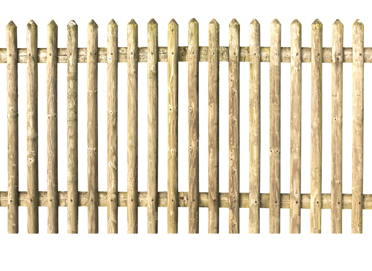 Homeowner inspecting wood and vinyl fence material samples
