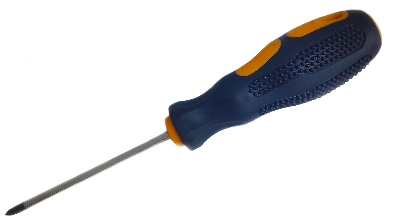 Using a screwdriver to adjust metal drawer slide tracks