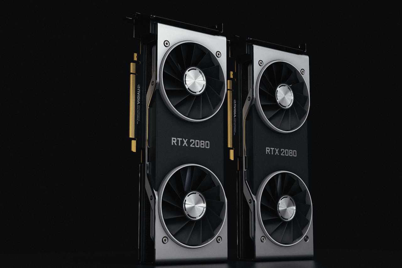 A high-performance desktop workstation with a dedicated GPU configured for local speech recognition processing.