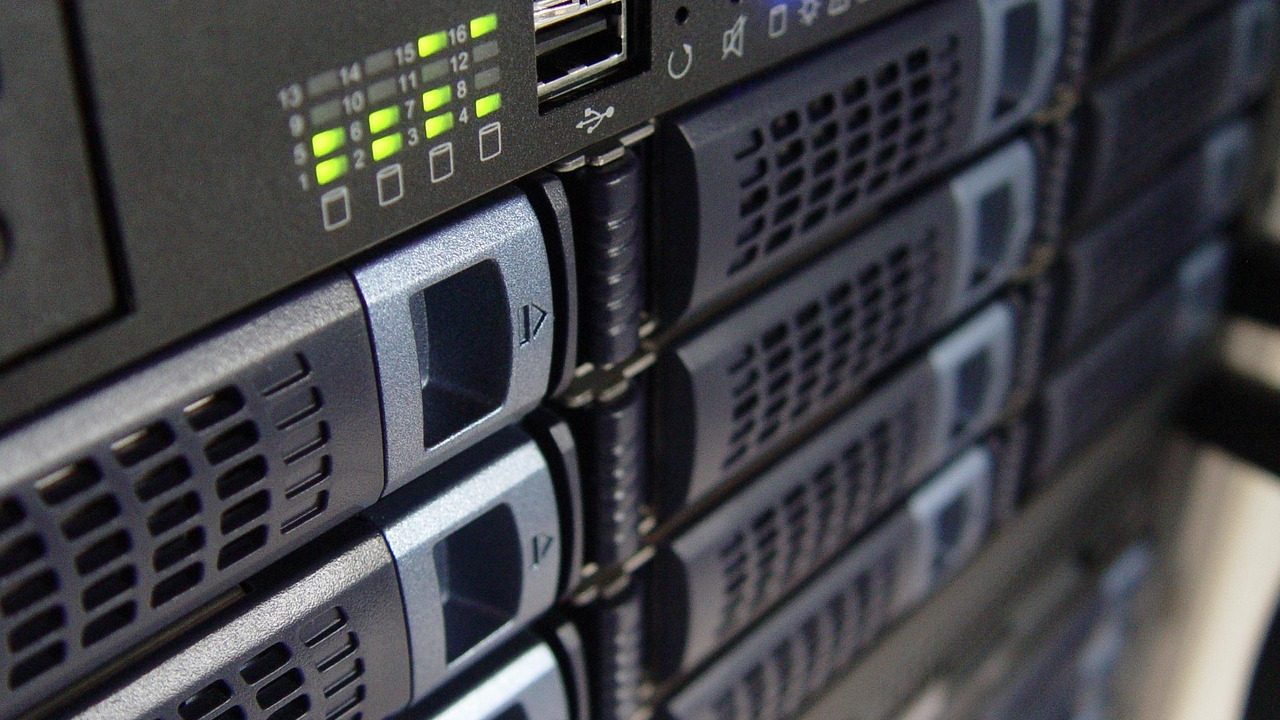 Dark secure server rack room representing offline self-hosted AI compute infrastructure.