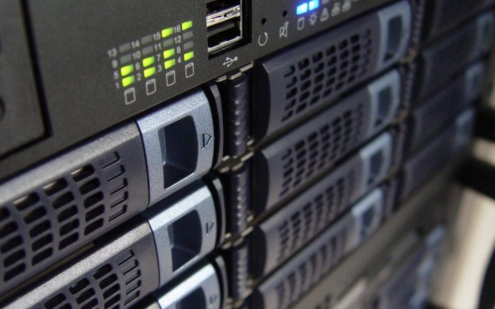 Dark secure server rack room representing offline self-hosted AI compute infrastructure.