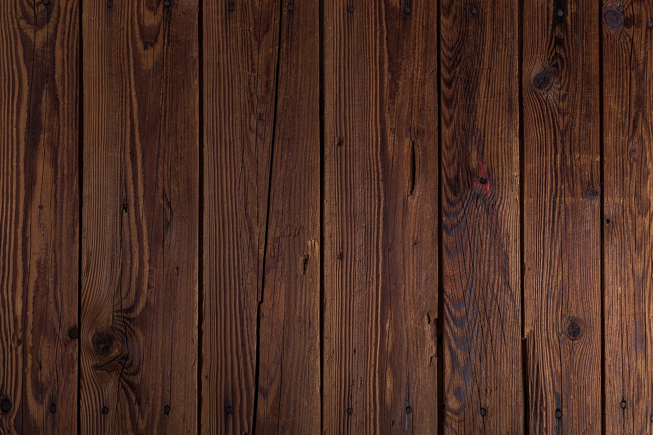 Plywood subfloor exposed during a home renovation project