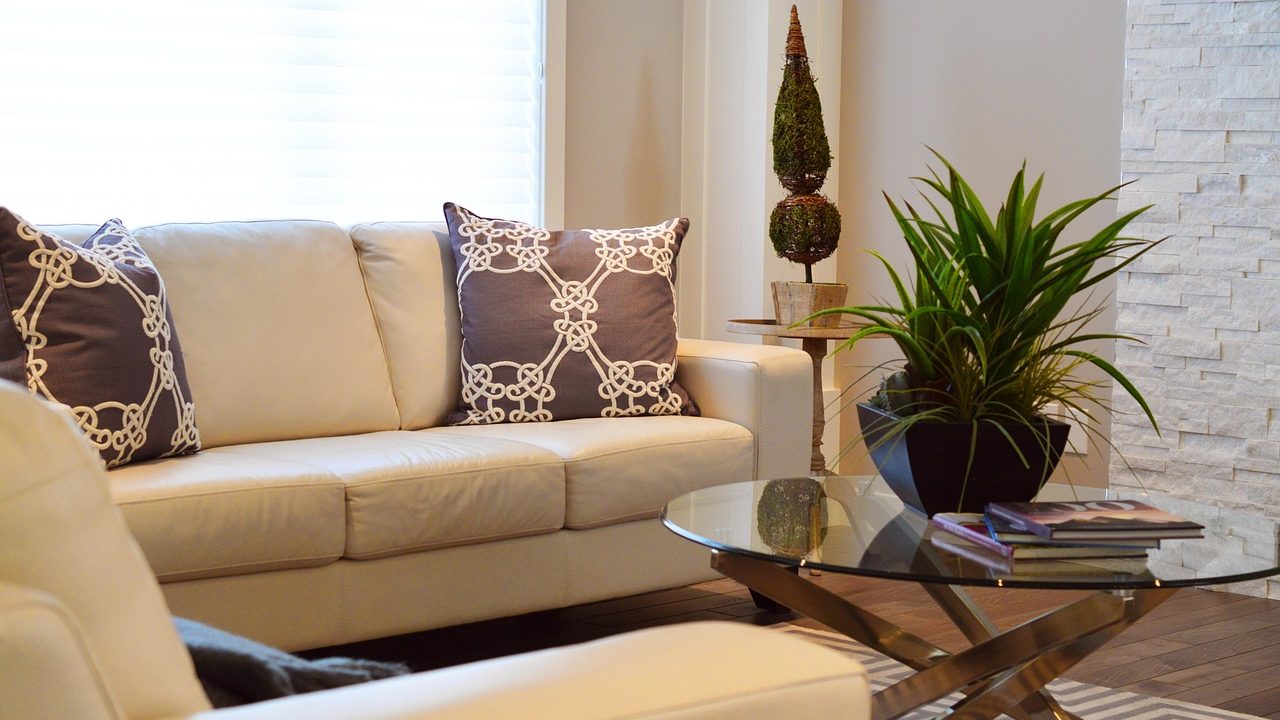 Family relaxing together in a living room without screens