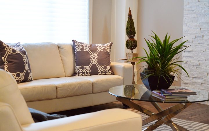 Family relaxing together in a living room without screens