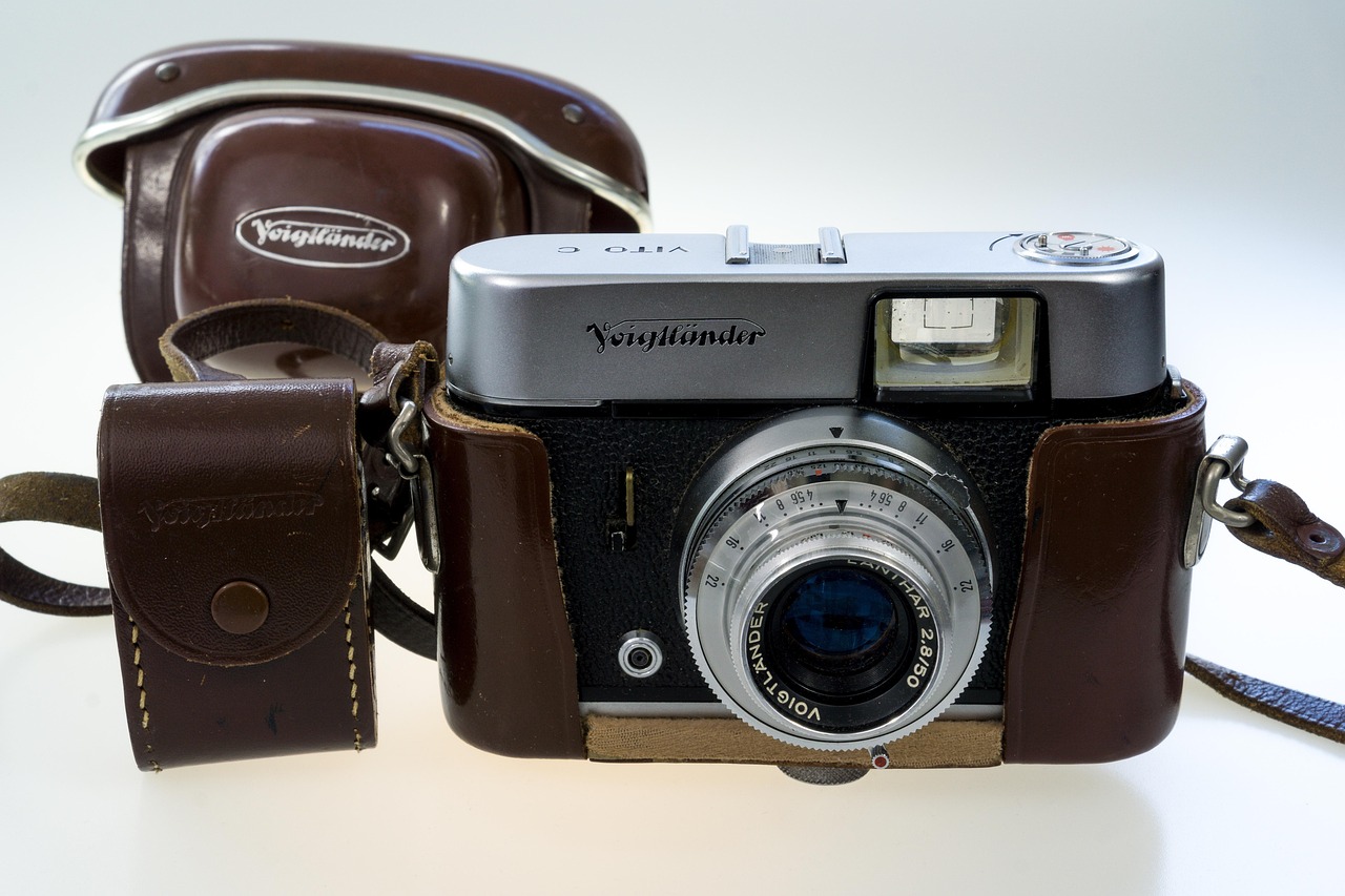 Close-up of a high-end laser rangefinder device outdoors