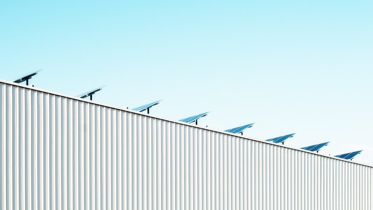 Rooftop solar panels installed on a residential home.