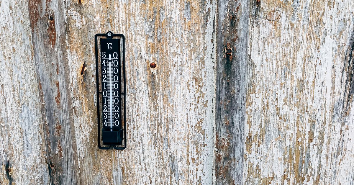 Close-up of a digital thermometer monitoring room temperature.
